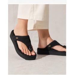 UGG SİYAH SÜET PARMAK ARASI TERLİK