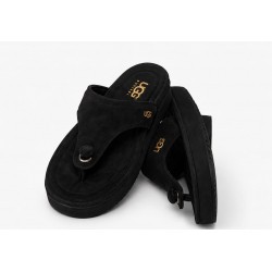 UGG SİYAH SÜET PARMAK ARASI TERLİK