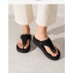 UGG SİYAH SÜET PARMAK ARASI TERLİK
